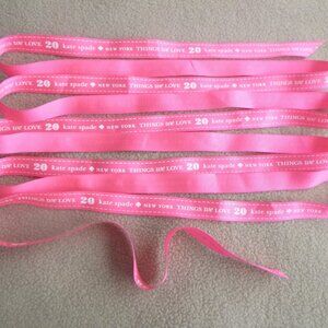 KATE SPADE HOT PINK GIFT RIBBON  "20 NEW YORK THINGS WE LOVE"